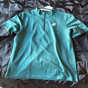 Philadelphia Eagles Quarter Zip Polo Long Sleeve NIKE Pull over MENS XL